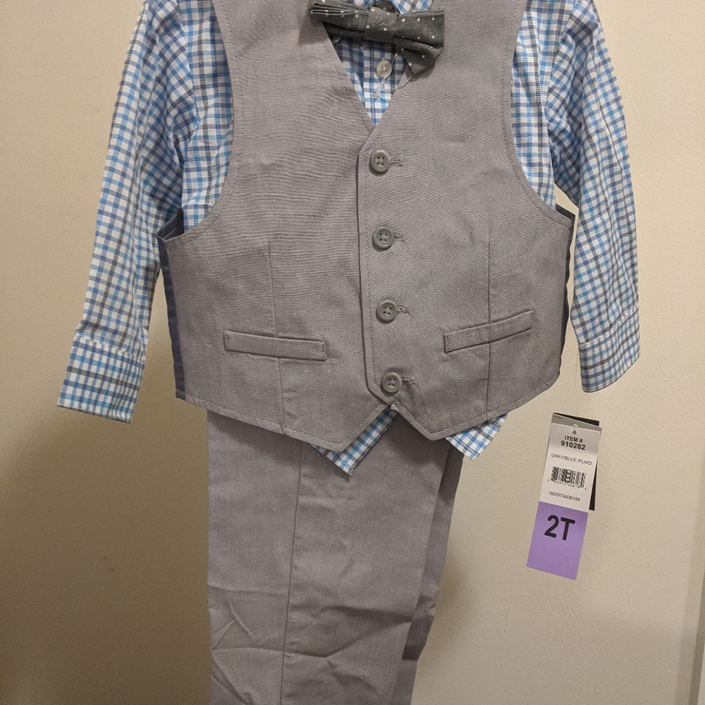 Boys Four Piece Vest Set by Kenneth Cole